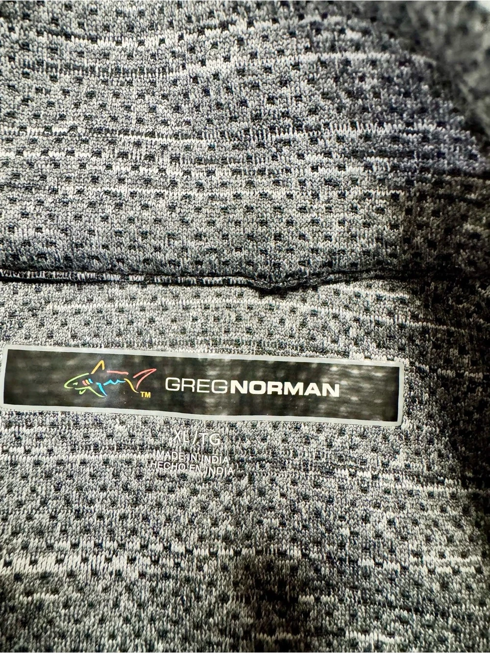 Greg Norman Men’s XL Gray Heather Quarter Zip Golf Pullover Fleece